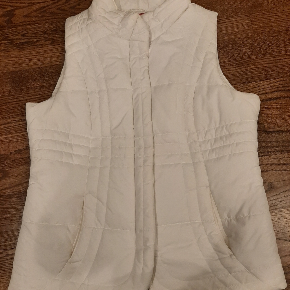 Faded Glory Puffer Vest Polyester Fill Women's M